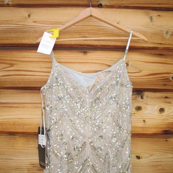 NWT Lara New York 29117 SCOOP NECK BEADED DRESS - Picture 9 of 12